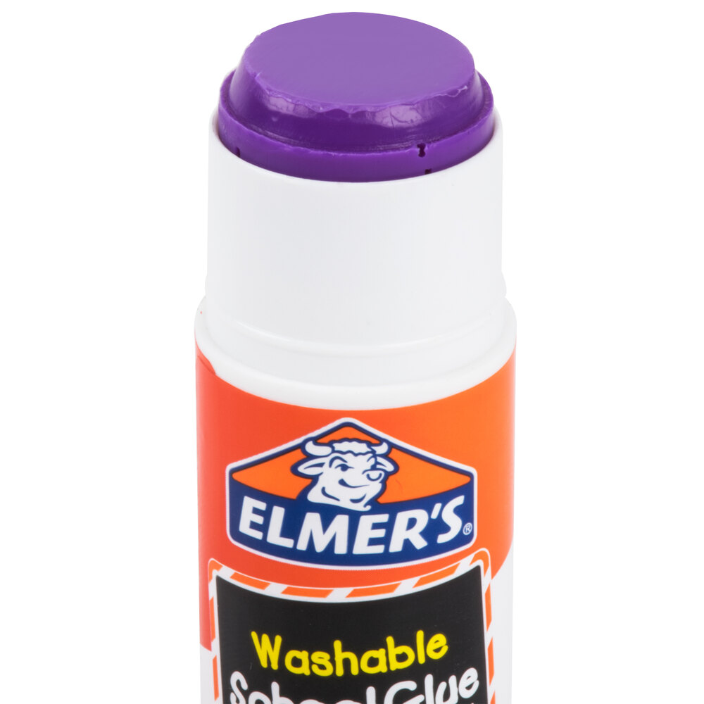 Elmer's E605 0.77 oz. Disappearing Purple School Glue Stick 30/Box