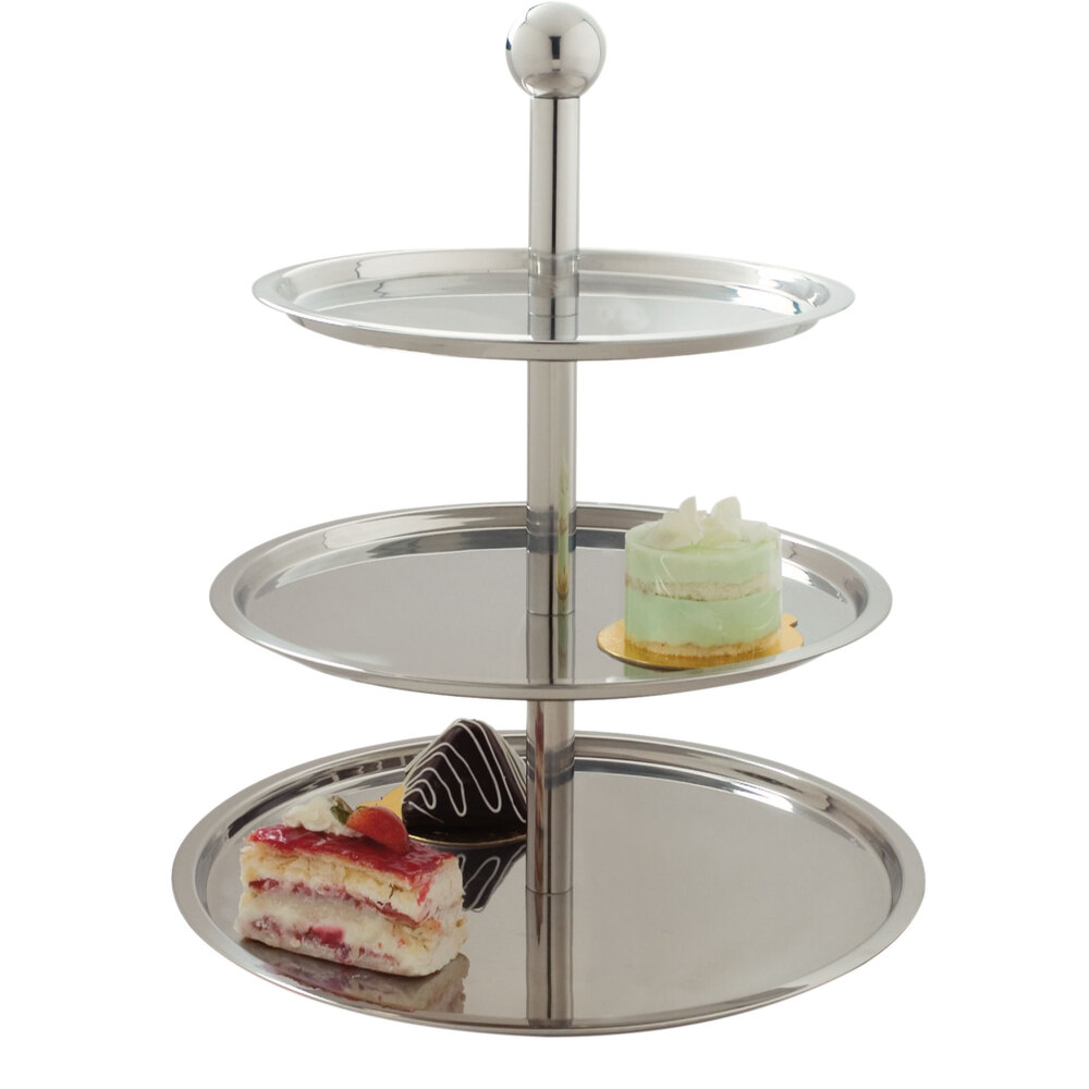 Carlisle 609170 Allegro 3Tier Stainless Steel Display Stand