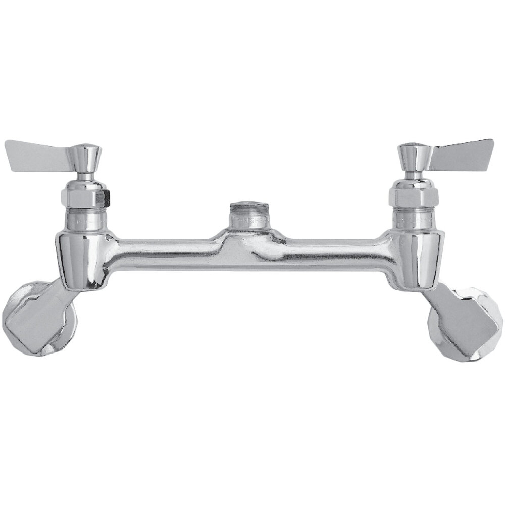 Fisher 2518 Wall Mounted 1/2" Brass Faucet Base with 8" Centers, Swivel