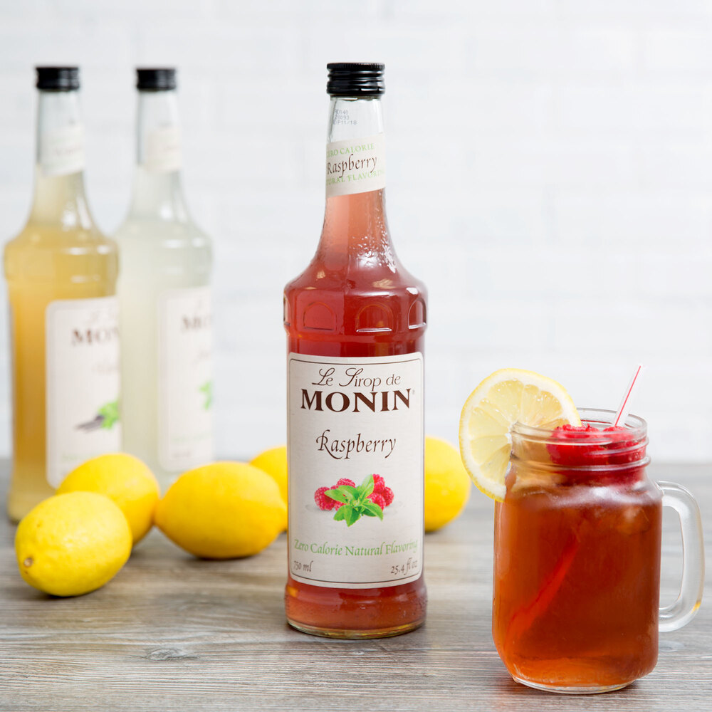 Monin Zero Calorie Natural Raspberry Flavoring (750mL)