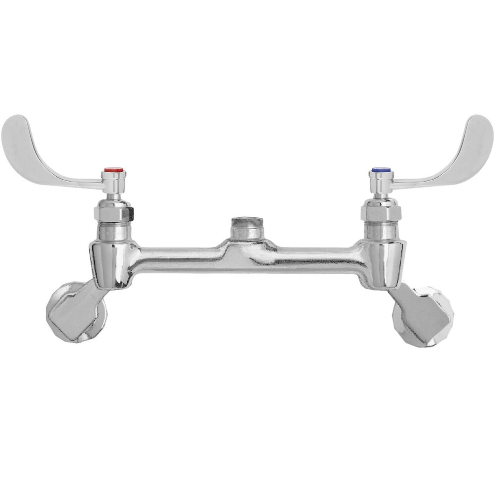 Fisher 44725 Wall Mounted 1/2" Brass Faucet Base with 8" Centers