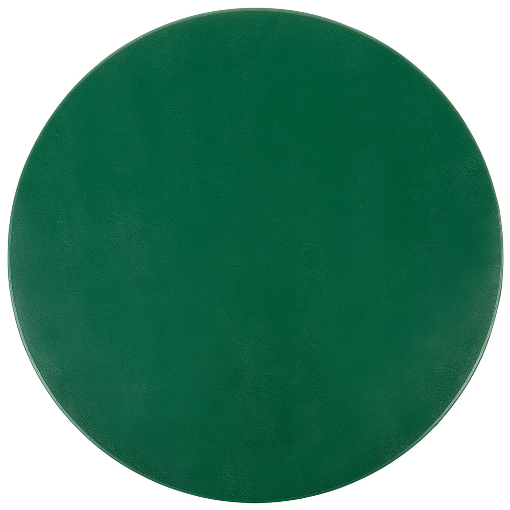 H. Risch, Inc. 15" Customizable Green Vinyl Round Placemat