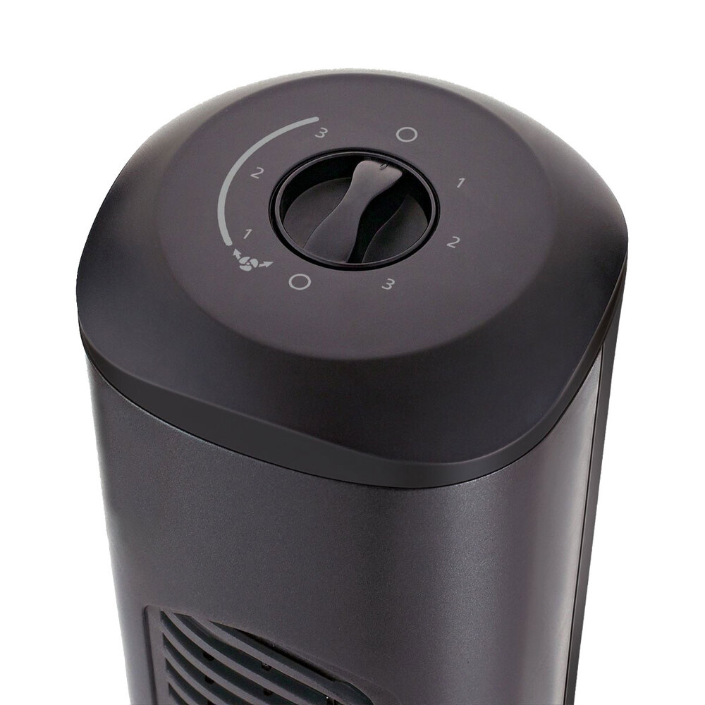 Holmes HT26U Black 3-Speed Oscillating Tower Fan
