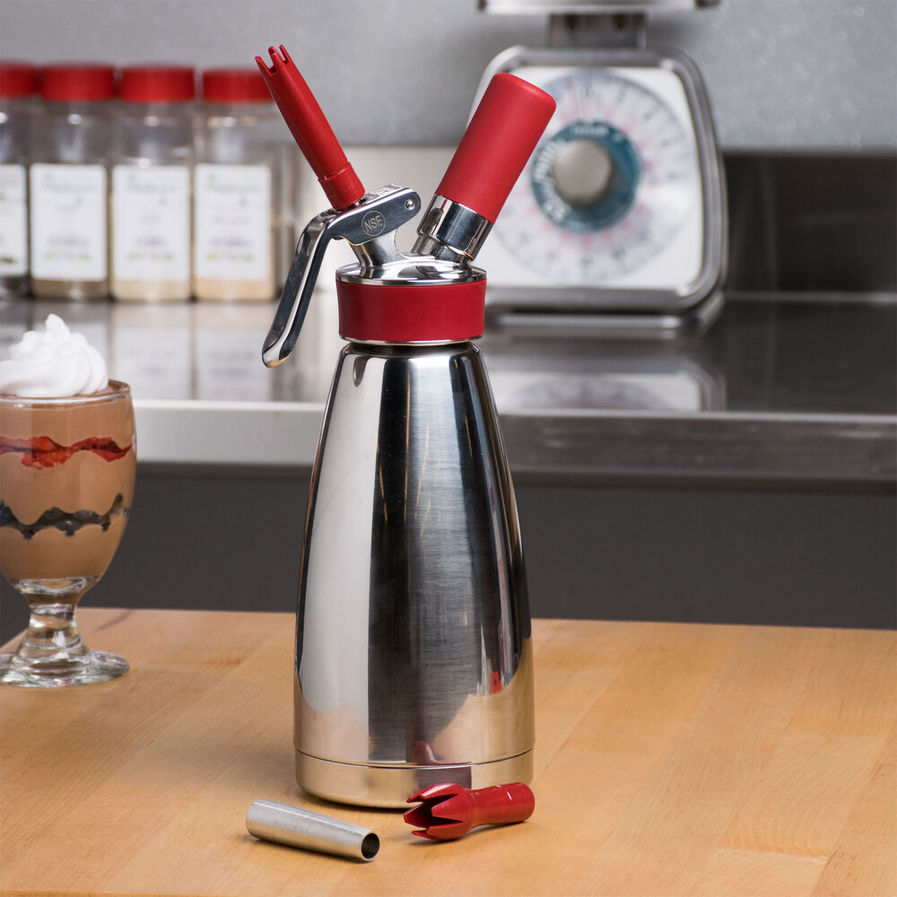 iSi 180101 Thermo Whip Stainless Steel Whipped Cream Dispenser .5 Liter