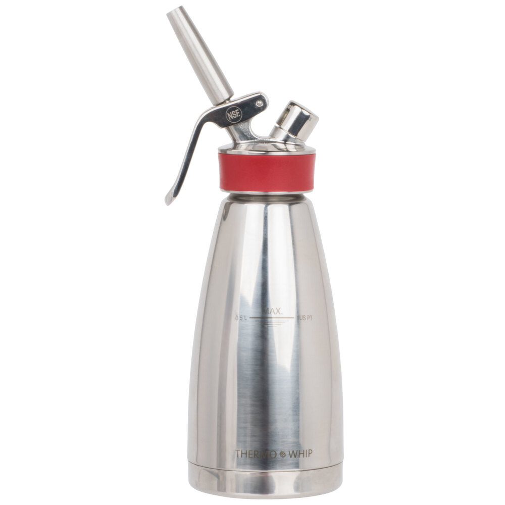 iSi 1801 01 Thermo Whip 1 Pint Stainless Steel Whipped Cream Dispenser ...