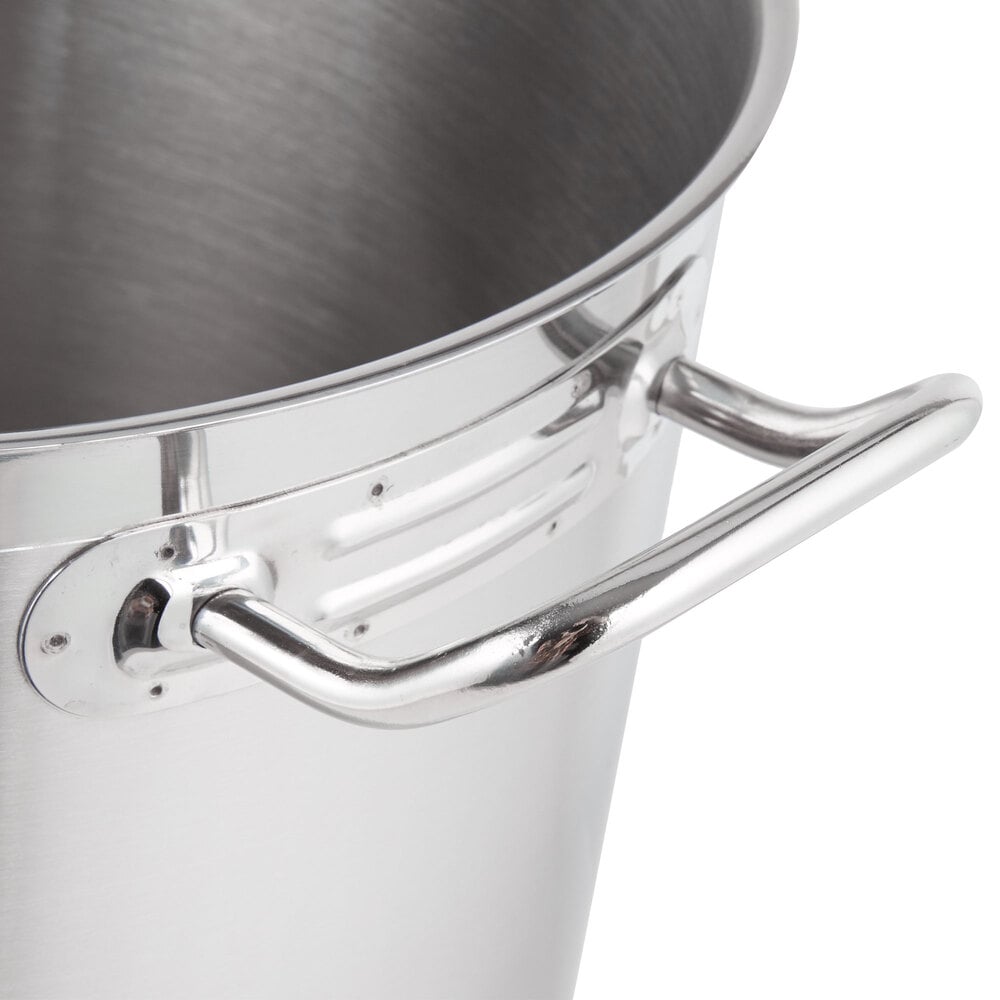 Vigor 16 Qt. Heavy-Duty Stainless Steel Aluminum-Clad Stock Pot with Cover