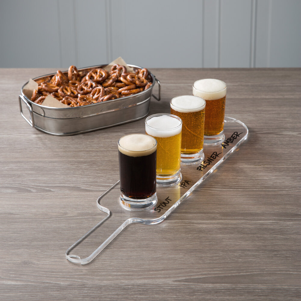 Core 18" Acrylic Beer Flight Sampler Paddle