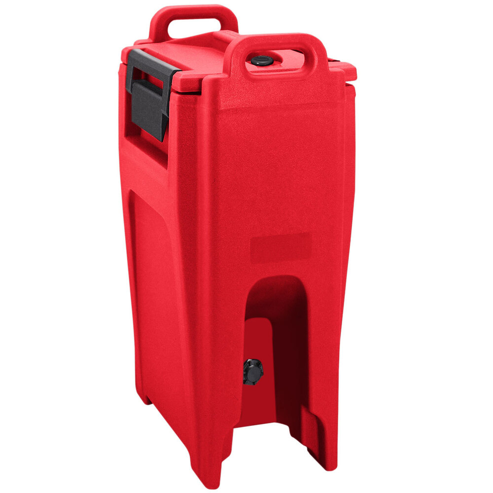 Cambro UC500PL158 Ultra Camtainer 5.25 Gallon Hot Red Insulated Soup ...