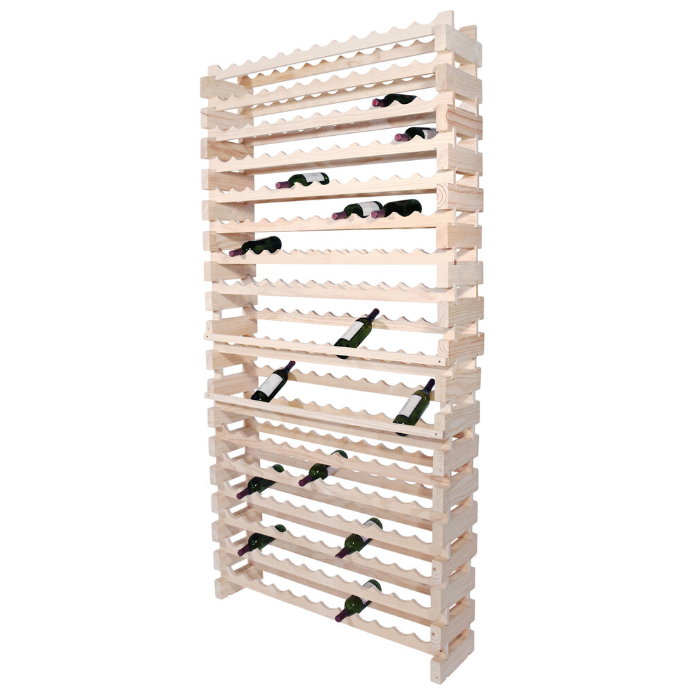 Franmara Wm192 N Modularack Pro 192 Bottle Natural Wall Mount Wooden Modular Wine Rack