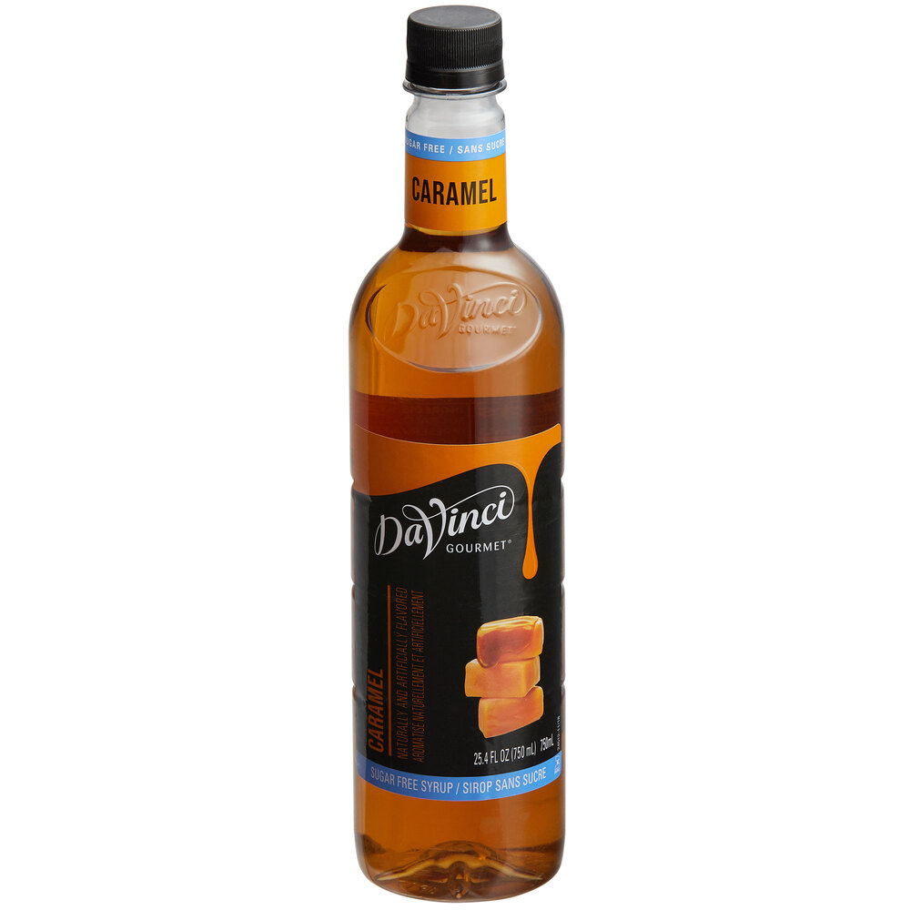 DaVinci Gourmet 750 mL Sugar Free Caramel Flavoring Syrup