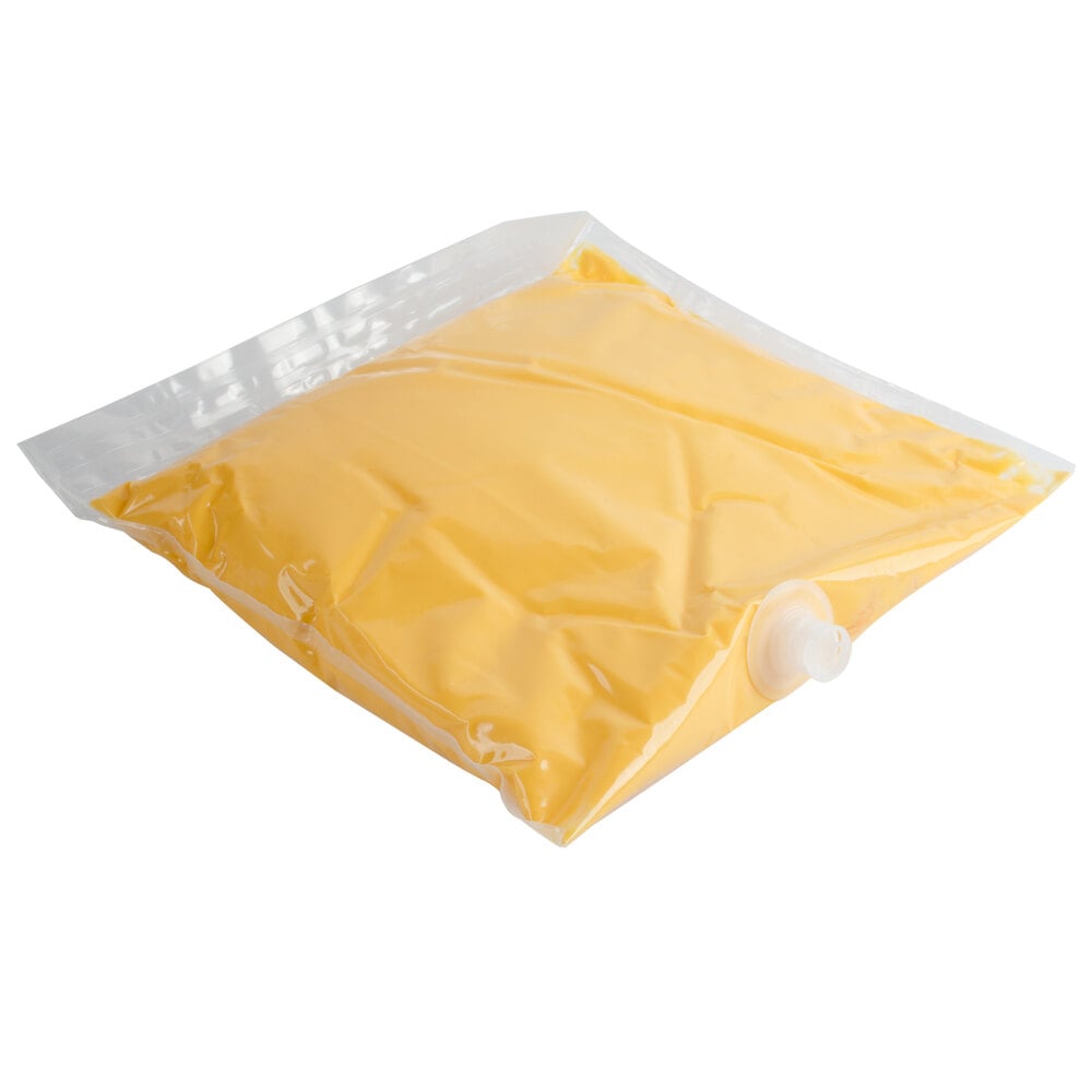 Carnival King 110 oz. Cheddar Cheese Sauce Bag - 4/Case