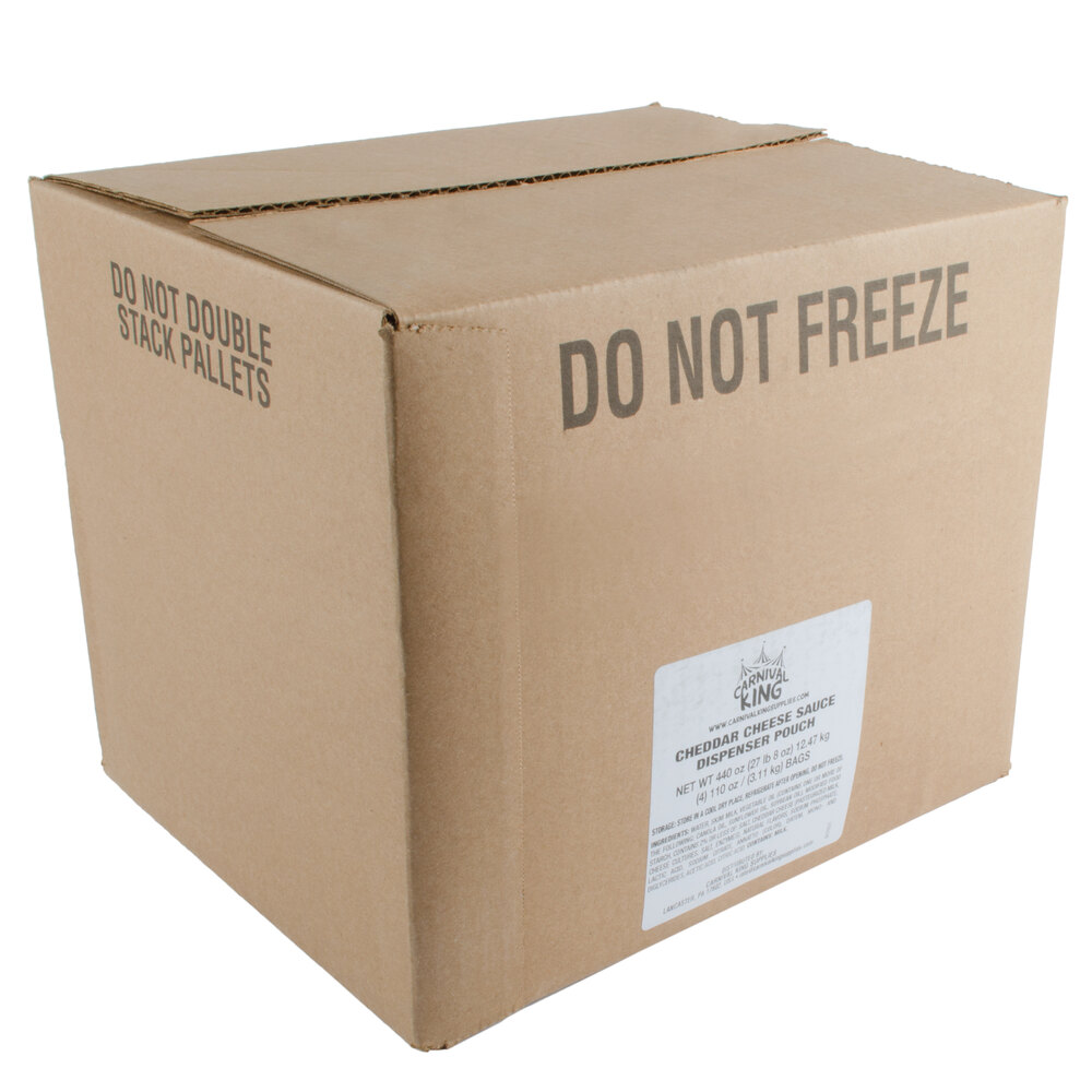 Carnival King 110 oz. Cheddar Cheese Sauce Bag 4/Case