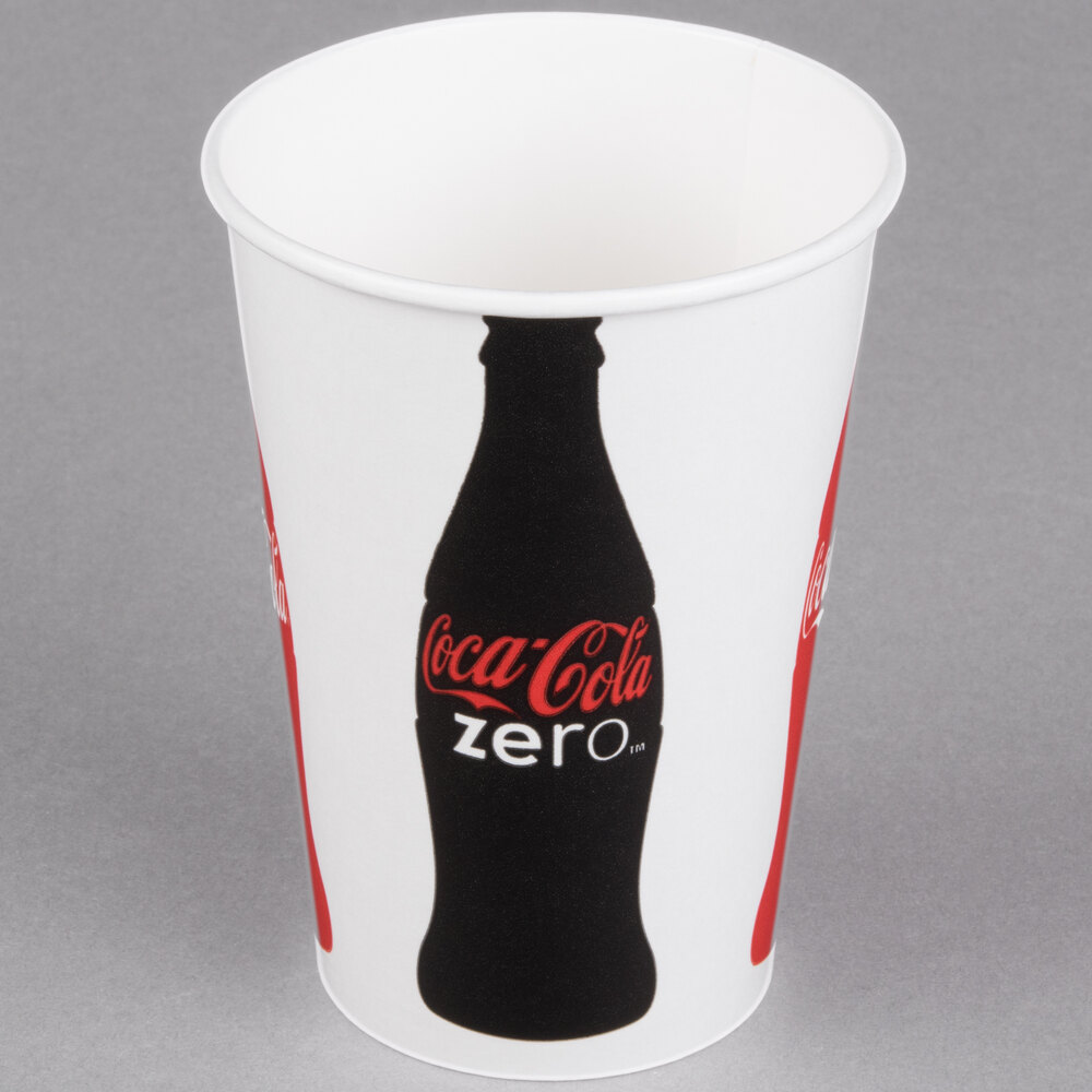 Paper Coca Cola Cups - 16-18 oz., 1000/Case | WebstaurantStore