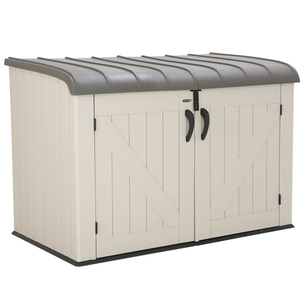 Lifetime Horizontal Shed (Brown) | WebstaurantStore