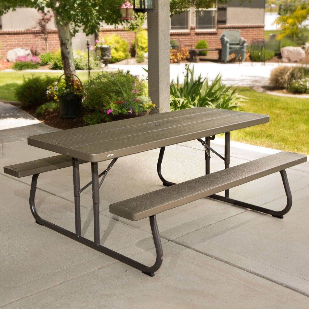 Patio Table With Benches at Marvin Ferreira blog