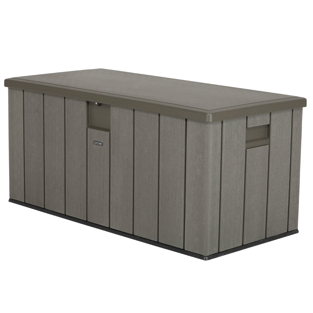 lifetime-60215-rough-cut-150-gallon-deck-box-webstaurantstore