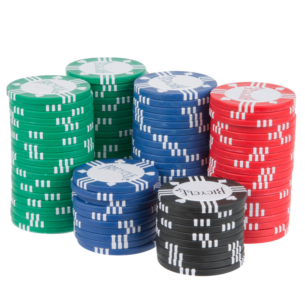 Bicycle Premium 8Gram Clay Poker Chip Set with Tray