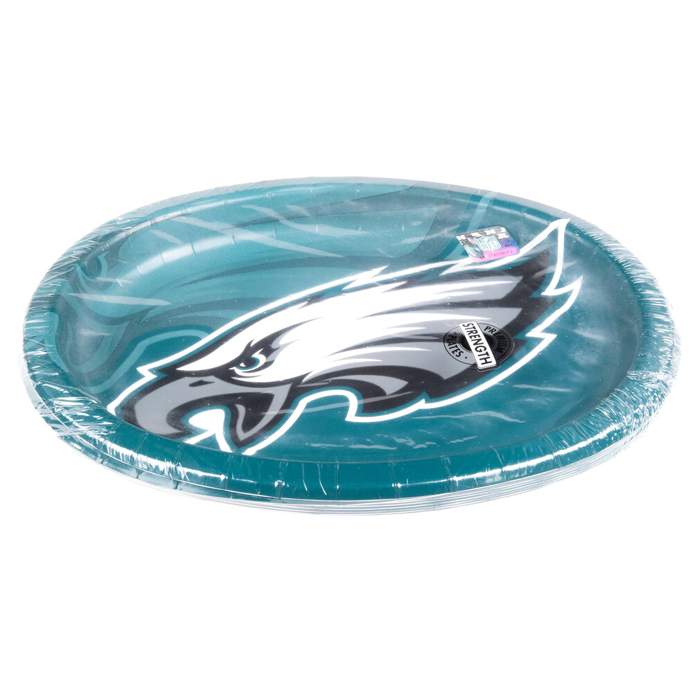 Creative Converting 069524 Philadelphia Eagles 10" x 12" Oval Paper