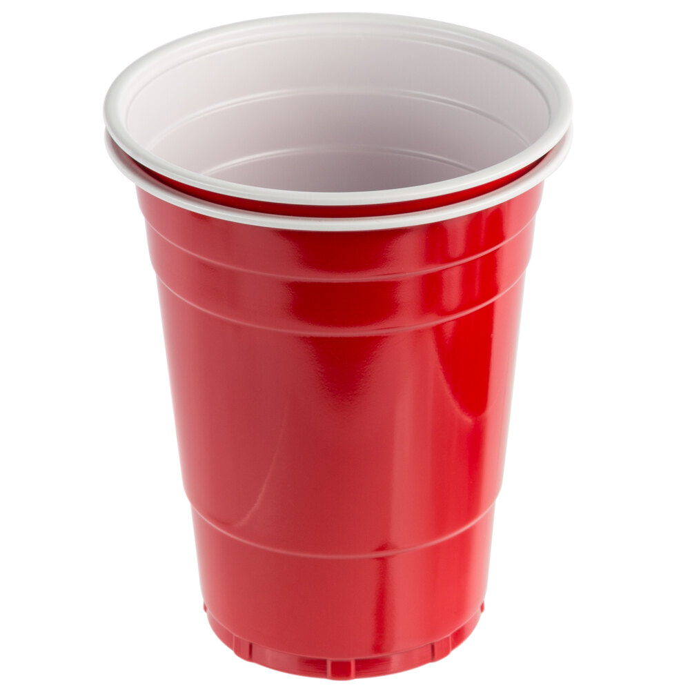 Choice 16 oz Red Plastic Cup  50 Pack