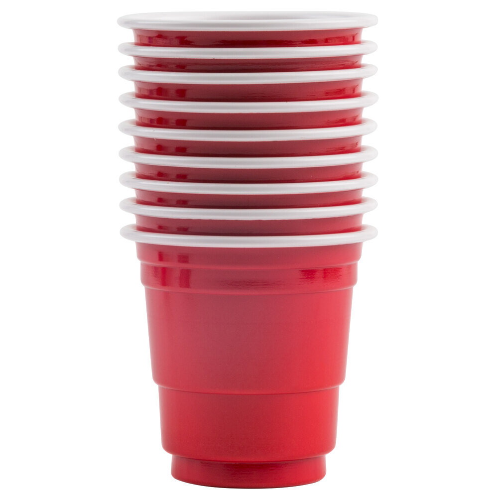 Choice 2 Oz Red Plastic Shot Cup 50 Pack