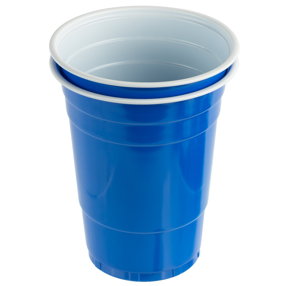 Choice 16 oz Blue Plastic Cup  1000 Case