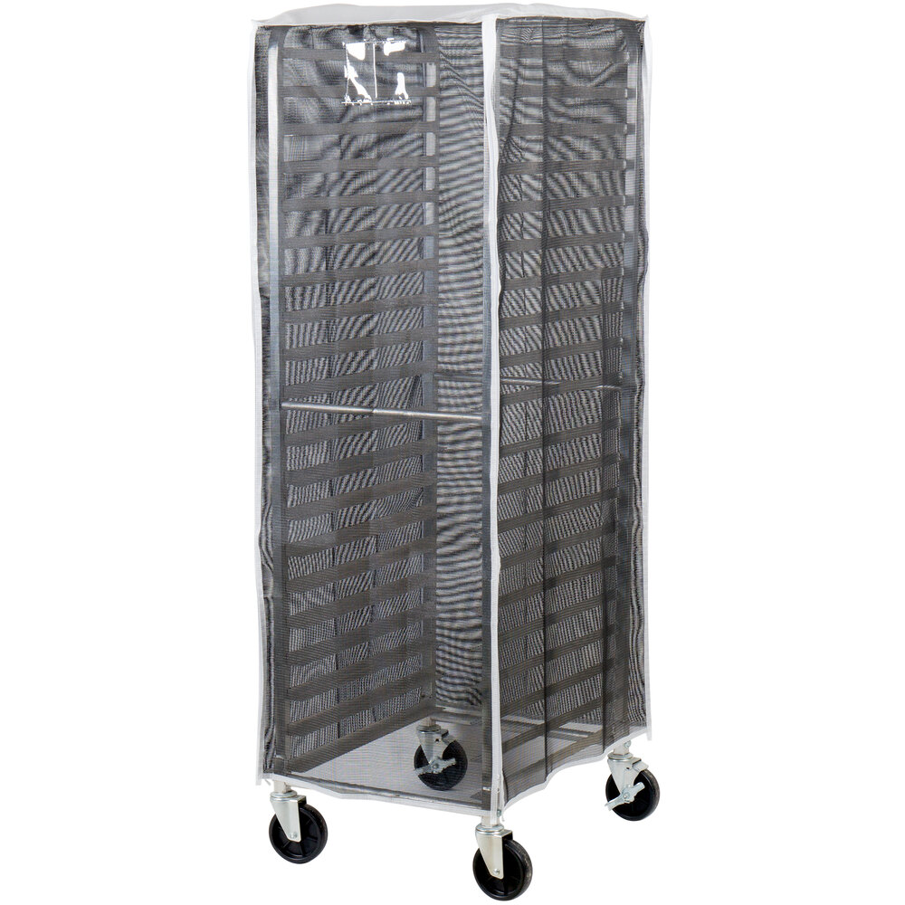 Curtron SUPRO-BM-BK Black Supro Breathable Mesh Bun / Sheet Pan Rack ...