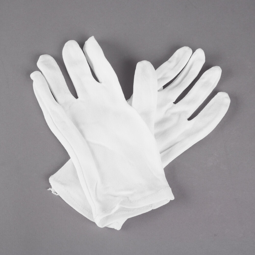 Women's Stretch Nylon Reversible Inspector's Gloves - Small - Pair - 12 ...