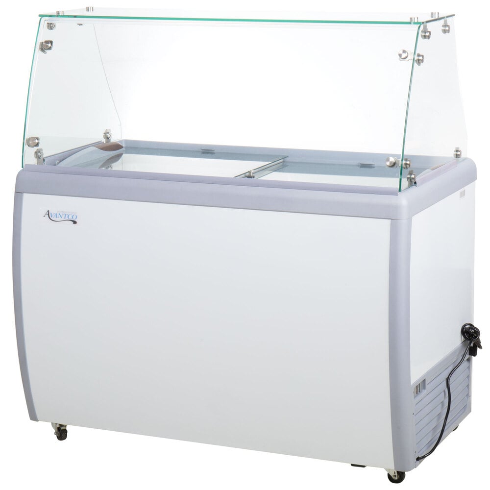 Avantco ADC-8F-HC Flat Glass Ice Cream Dipping Cabinet - 49