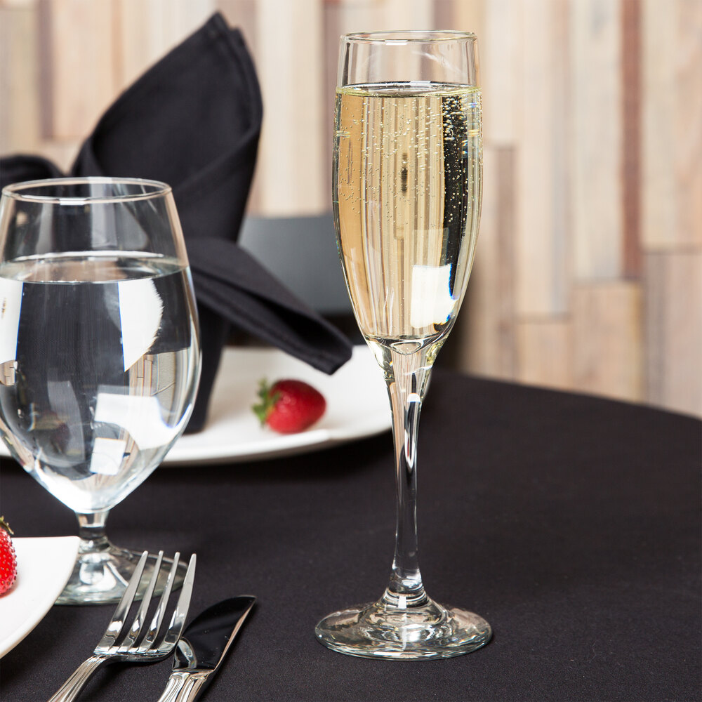 Libbey 3796/69292 Fizzazz Embassy 6 oz. Tall Flute Glass 12/Case