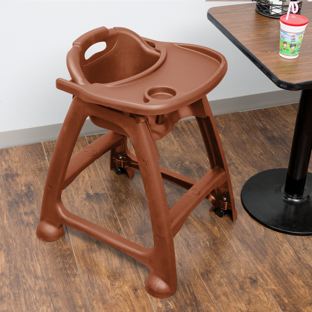 Lancaster Table & Seating ReadyToAssemble Brown Stackable Plastic