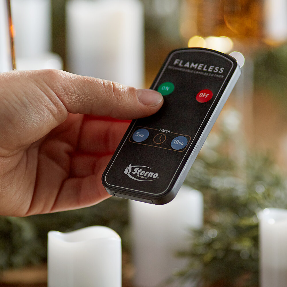 Sterno 60316 2.0 12 Piece Amber Rechargeable Flameless Votive Set with