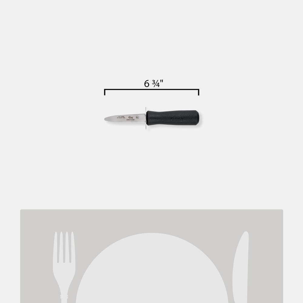 Oyster Shucker Knife Choice 3" Black Boston Style Oyster Knife with Guard