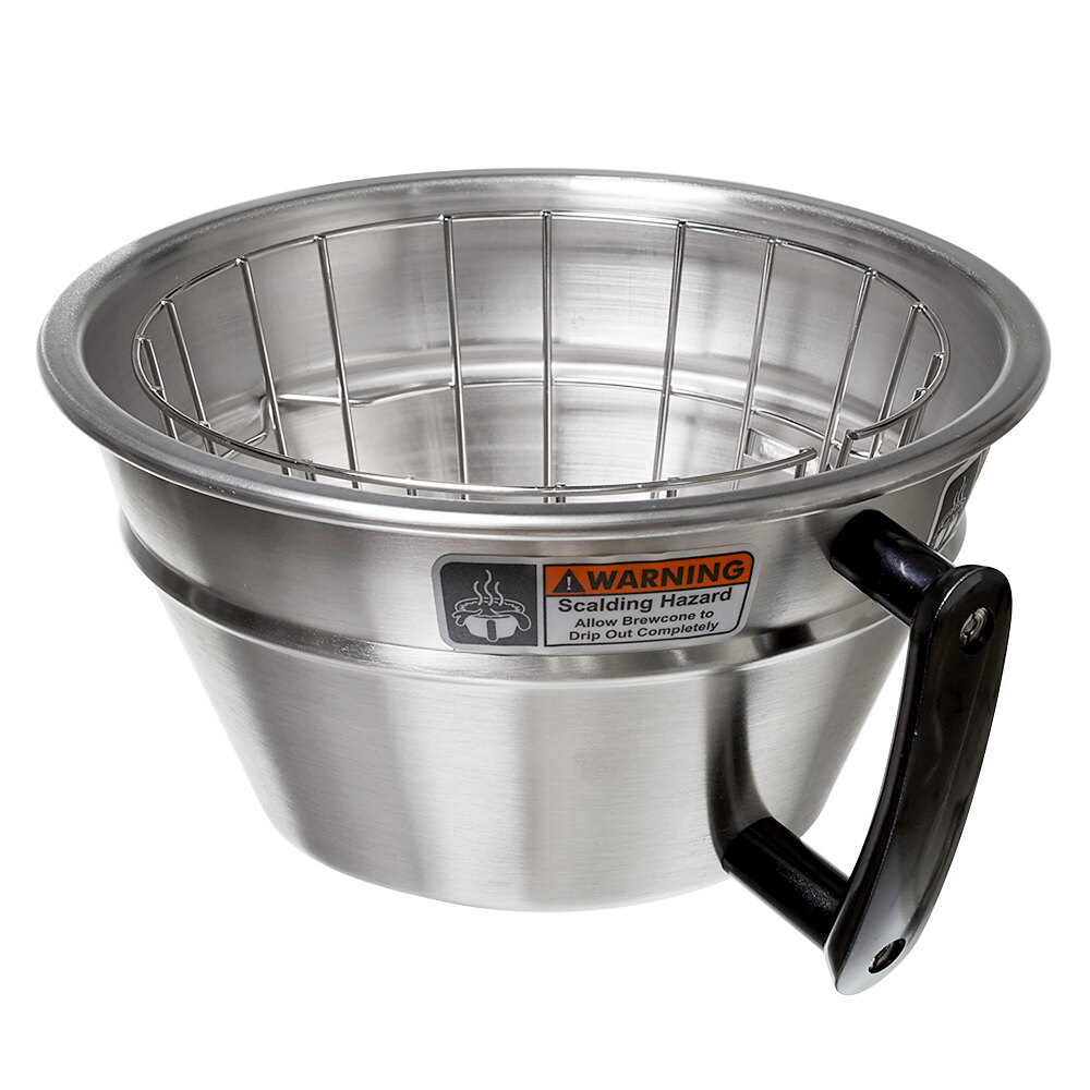 Curtis WC3357 Large Stainless Steel Brew Basket with Wire Basket