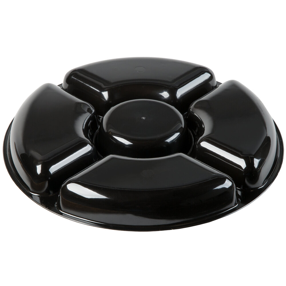 Fineline D Bk Innovative Caterware Round Black Plastic