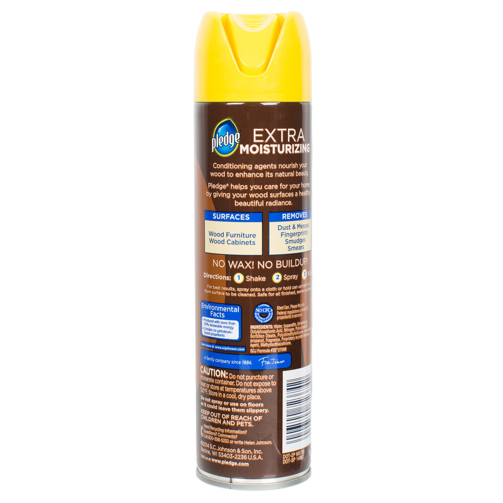 SC Johnson Pledge® 688528 9.7 oz. Extra Moisturizing Aerosol Wooden Furniture Polish Spray