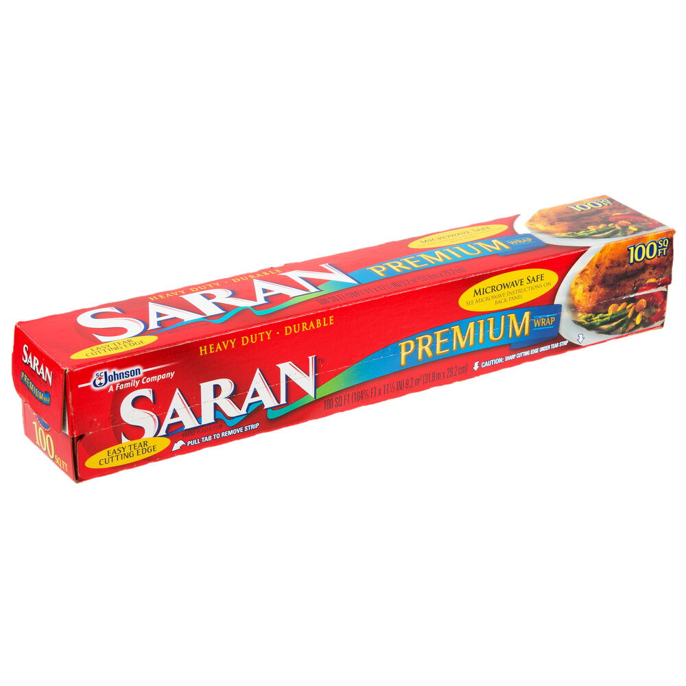 SC Johnson Saran™ 87077 Premium 100 Sq. Ft. Plastic Wrap 12/Case