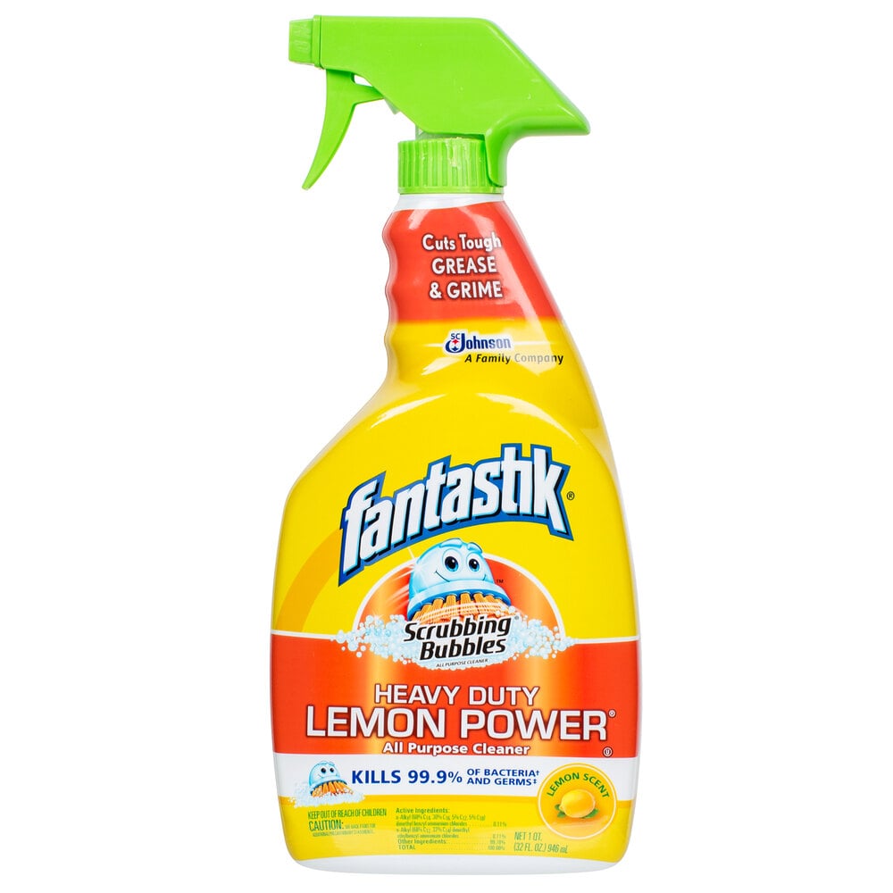 SC Johnson 696717 Fantastik® 32 oz. Heavy Duty Lemon Power All Purpose