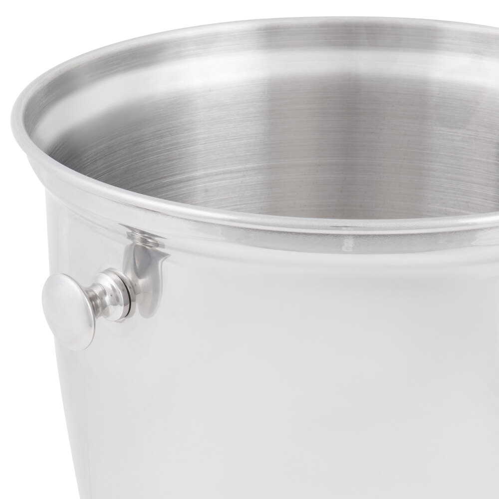 Vollrath 47625 8 Qt. Stainless Steel Double Bottle Wine Bucket with Handles