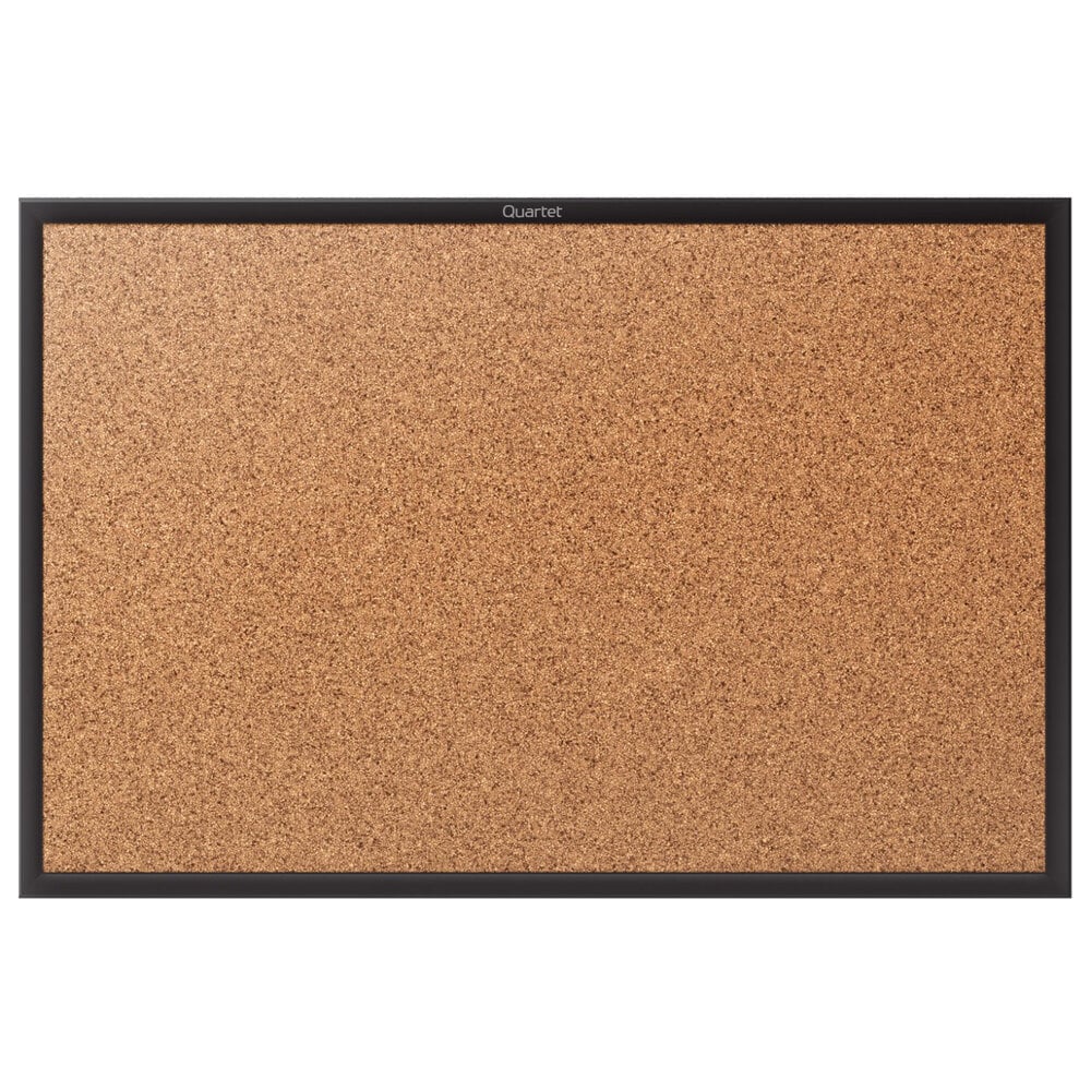 Quartet 2308B Classic 48" x 96" Cork Board with Black Aluminum Frame