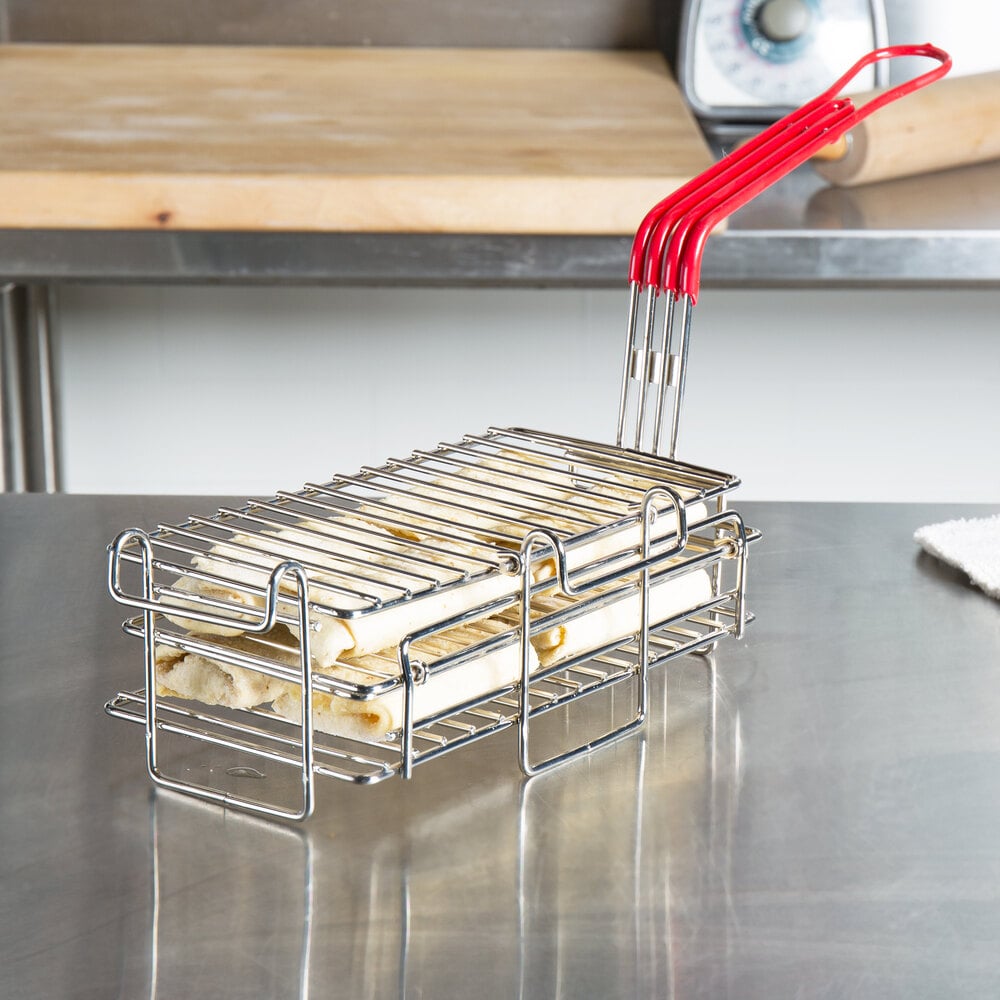 Tablecraft Burrito / Corn Dog Holder for Fryer with Hooks