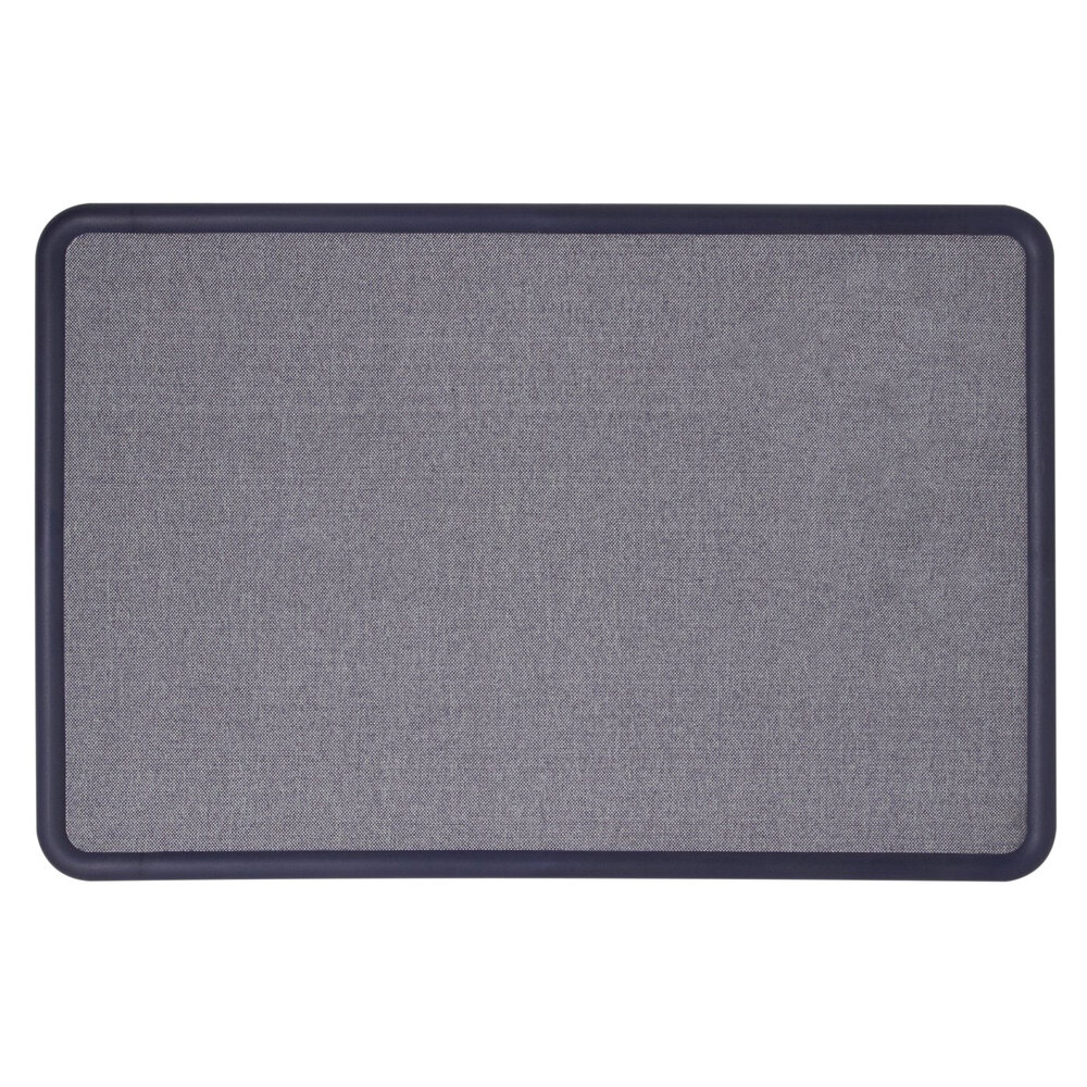 Quartet 7694BE Contour 36" x 48" Light Blue Fabric Bulletin Board with