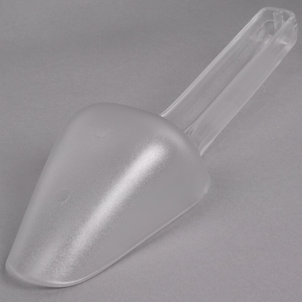 Rubbermaid FG288200CLR Bouncer® 6 oz. Clear Plastic Bar Scoop