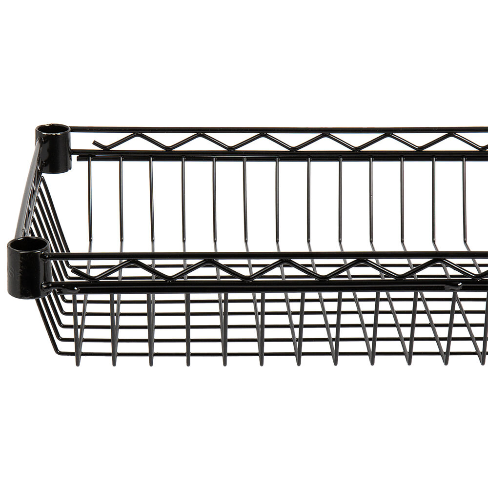 Black Epoxy Wire Shelving Regency