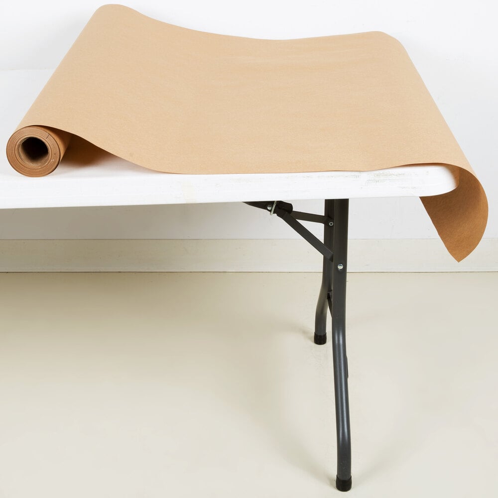 40" x 100' 60 Brown Paper Roll Table Cover