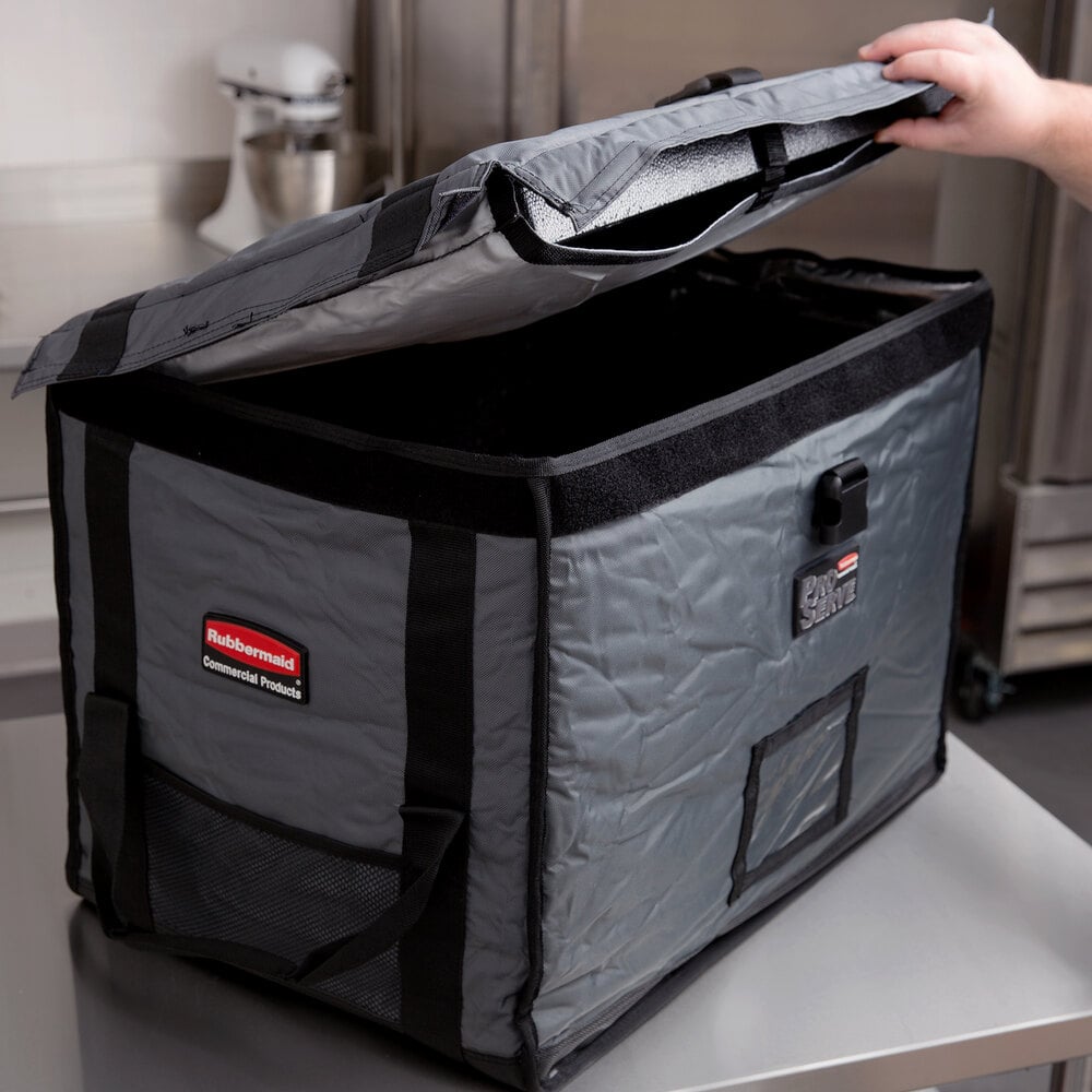 Rubbermaid ProServe carrier being slightly opened
