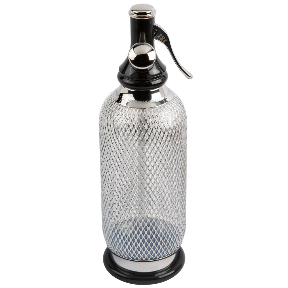 ISi Classic Sodamaker With 10 CO2 Chargers | 1 Quart Stainless Steel Sparkling Water Maker | Austria-Made Carbonation System