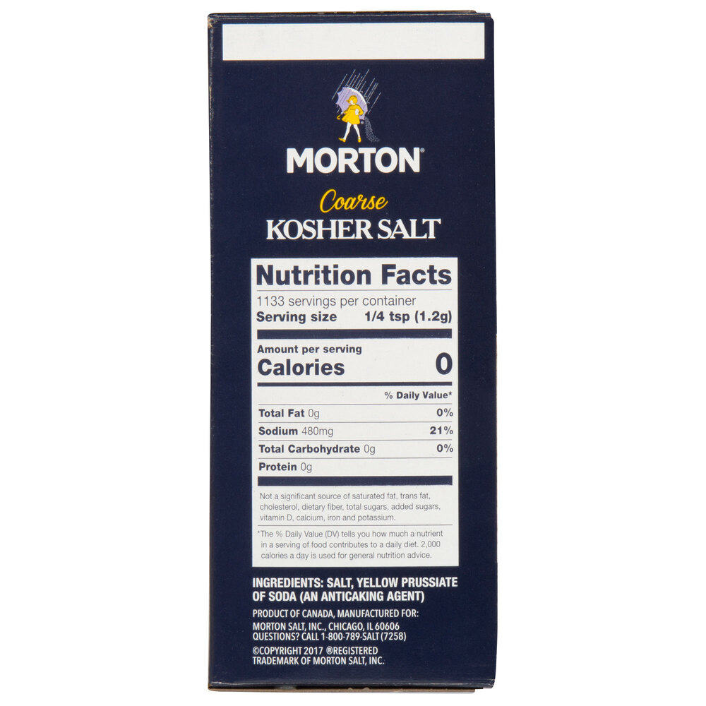 Morton 3 lb. Bulk Coarse Kosher Salt