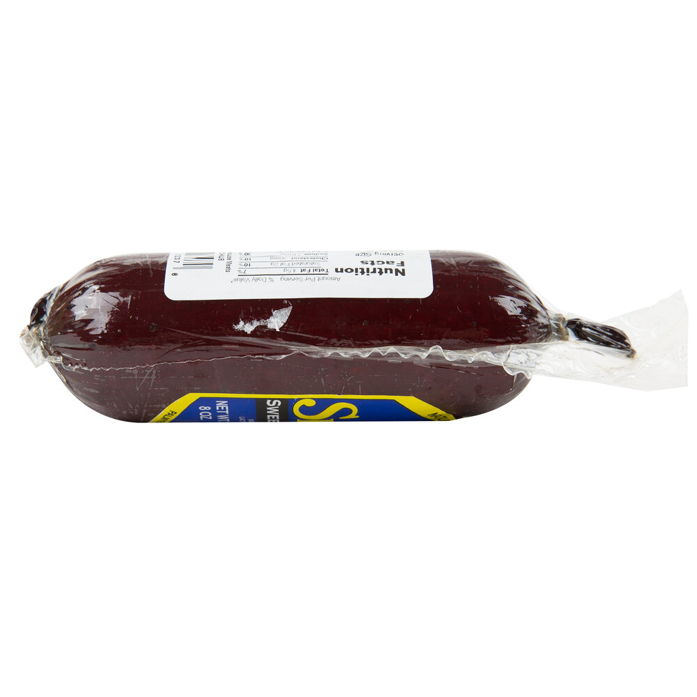 Seltzer's Lebanon Bologna 8 oz. Sweet Bologna Chub 15/Case