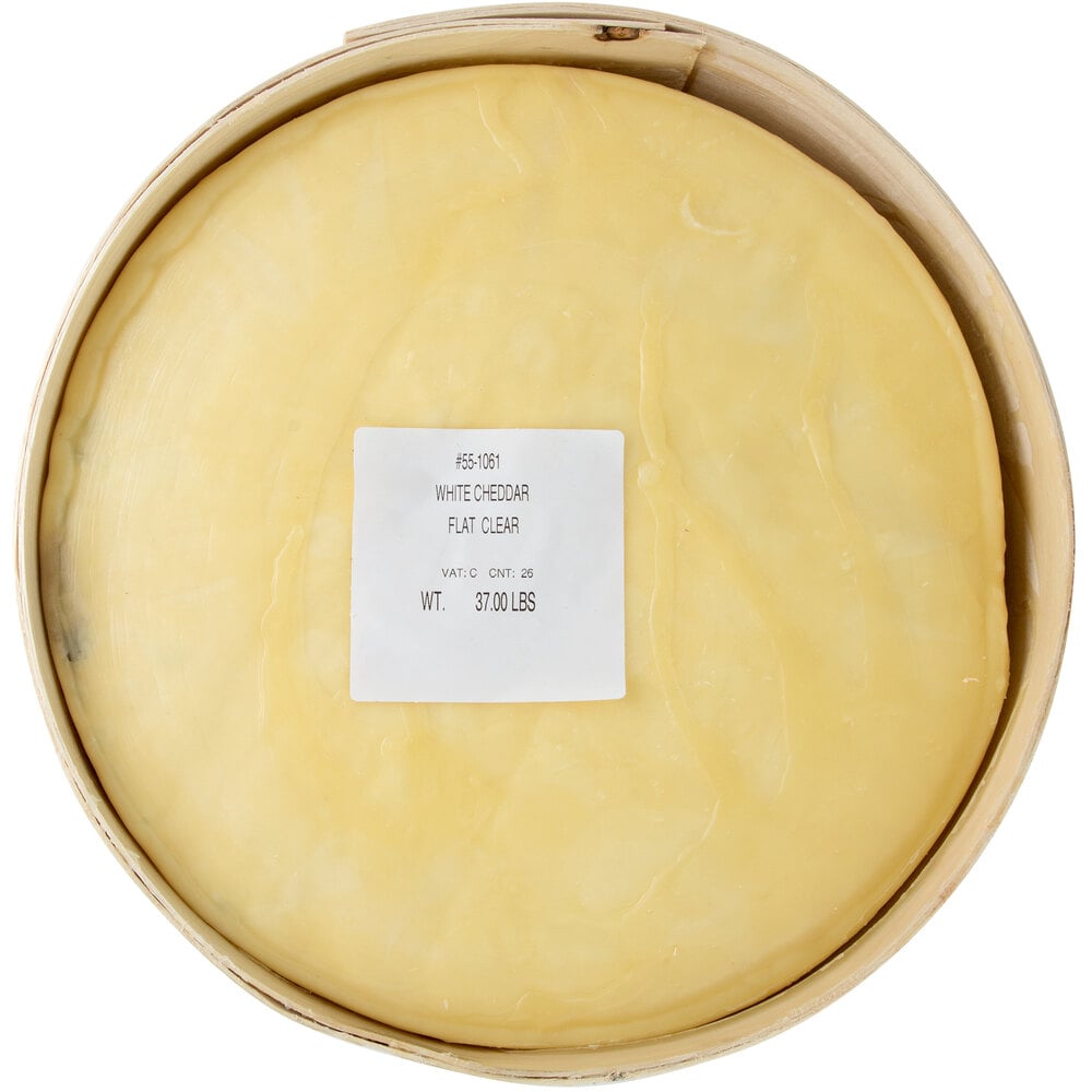 York Valley Cheese Company 38 lb. Extra Sharp White Cheddar Cheese