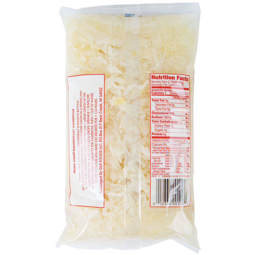 Kissling's 2 lb. Sauerkraut 12/Case